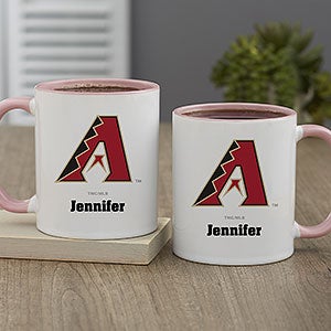 MLB Arizona Diamondbacks Personalized Coffee Mug 11oz. - Pink - 32974-P