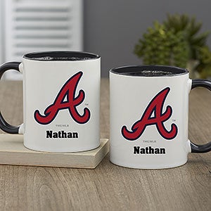 MLB Atlanta Braves Personalized Coffee Mug 11oz. - Black - 32975-B