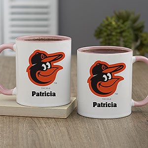 MLB Baltimore Orioles Personalized Coffee Mug 11oz. - Pink - 32976-P