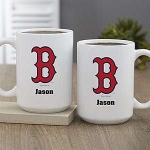 MLB Boston Red Sox Personalized Coffee Mug 15 oz. - White - 32977-L
