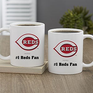 MLB Cincinnati Reds Personalized Coffee Mug 11 oz.- White - 32980-S