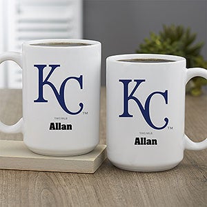 MLB Kansas City Royals Personalized Coffee Mug 15 oz. - White - 32986-L