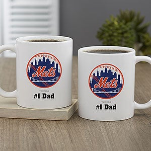 MLB New York Mets Personalized Coffee Mug 11 oz.- White - 32991-S