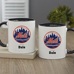 MLB New York Mets Personalized Coffee Mug 11oz. - Black - 32991-B
