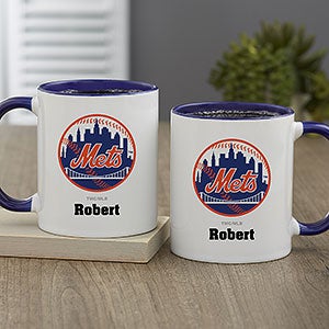 MLB New York Mets Personalized Coffee Mug 11oz. - Blue - 32991-BL