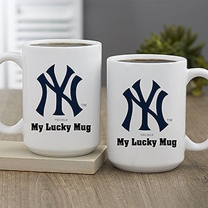 MLB New York Yankees Personalized Coffee Mug 15 oz. - White - 32992-L