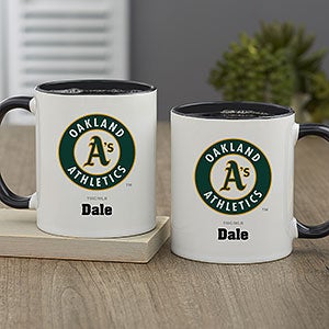 MLB Oakland Athletics Personalized Coffee Mug 11oz. - Black - 32993-B