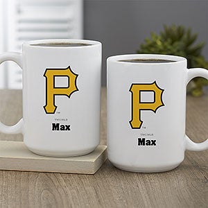 MLB Pittsburgh Pirates Personalized Coffee Mug 15 oz. - White - 32995-L