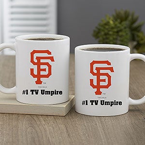 MLB San Francisco Giants Personalized Coffee Mug 11 oz.- White - 32997-S