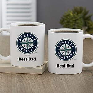 MLB Seattle Mariners Personalized Coffee Mug 11 oz.- White - 32998-S
