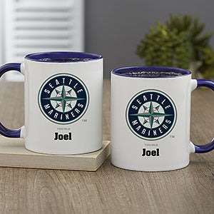 MLB Seattle Mariners Personalized Coffee Mug 11oz. - Blue - 32998-BL