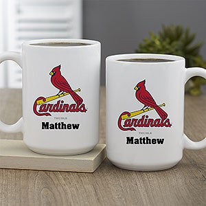 MLB St. Louis Cardinals Personalized Coffee Mug 15 oz. - White - 32999-L