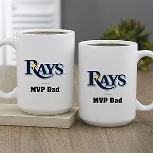 MLB Tampa Bay Rays Personalized Coffee Mug 15 oz. - White - 33000-L
