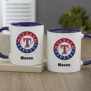 MLB Texas Rangers Personalized Coffee Mug 11oz. - Blue - 33001-BL