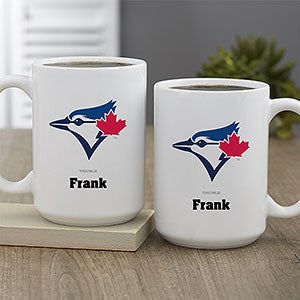 MLB Toronto Blue Jays Personalized Coffee Mug 15 oz. - White - 33002-L