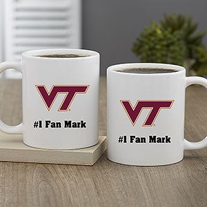 NCAA Virginia Tech Hokies Personalized Coffee Mug 11oz White - 33005-S