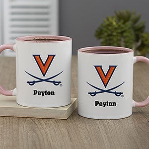 NCAA Virginia Cavaliers Personalized Coffee Mug 11oz. - Pink - 33007-P