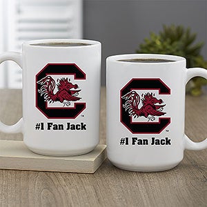 NCAA South Carolina Gamecocks Personalized Coffee Mug 15oz White - 33008-L