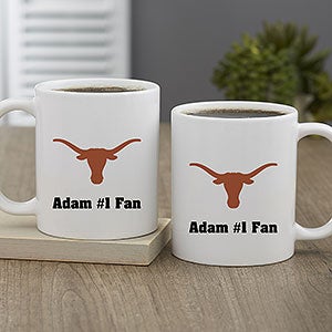NCAA Texas Longhorns Personalized Coffee Mug 11oz White - 33009-S