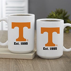 NCAA Tennessee Volunteers Personalized Coffee Mug 15oz White - 33014-L