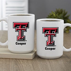 NCAA Texas Tech Red Raiders Personalized Coffee Mug 15oz White - 33015-L