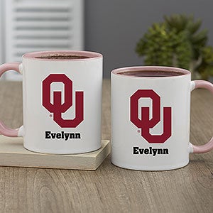 NCAA Oklahoma Sooners Personalized Coffee Mug 11oz. - Pink - 33021-P
