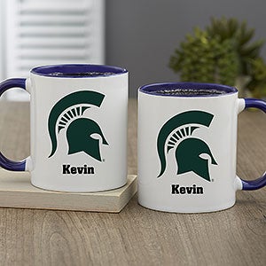 NCAA Michigan State Spartans Personalized Coffee Mug 11oz Blue - 33027-BL