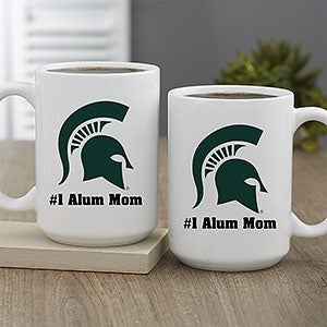 NCAA Michigan State Spartans Personalized Coffee Mug 15oz White - 33027-L
