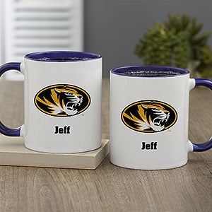 NCAA Missouri Tigers Personalized Coffee Mug 11oz. - Blue - 33028-BL