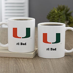 NCAA Miami Hurricanes Personalized Coffee Mug 11oz White - 33030-S