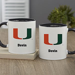 NCAA Miami Hurricanes Personalized Coffee Mug 11oz Black - 33030-B