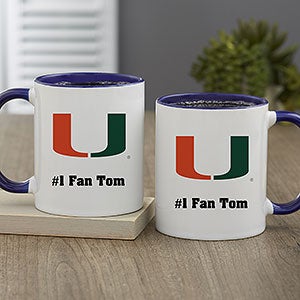 NCAA Miami Hurricanes Personalized Coffee Mug 11oz Blue - 33030-BL