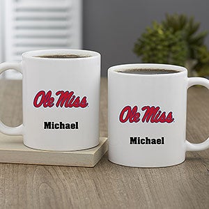 NCAA Ole Miss Rebels Personalized Coffee Mug 11oz White - 33031-S