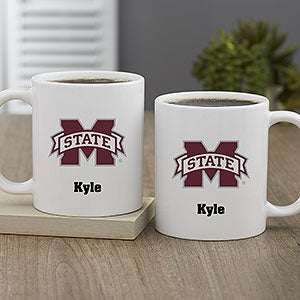 NCAA Mississippi State Bulldogs Personalized Coffee Mug 11oz White - 33032-S