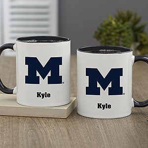 NCAA Michigan Wolverines Personalized Coffee Mug 11oz Black - 33033-B