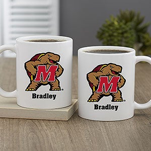 NCAA Maryland Terrapins Personalized Coffee Mug 11 oz.- White - 33036-S