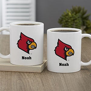 NCAA Louisville Cardinals Personalized Coffee Mug 11 oz.- White - 33038-S