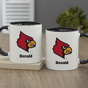 NCAA Louisville Cardinals Personalized Coffee Mug 11oz Black - 33038-B