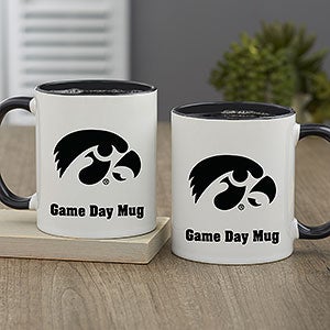 NCAA Iowa Hawkeyes Personalized Coffee Mug 11oz. - Black - 33039-B