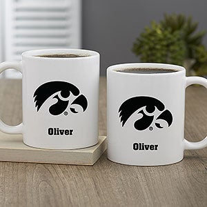 NCAA Iowa Hawkeyes Personalized Coffee Mug 11 oz.- White - 33039-S