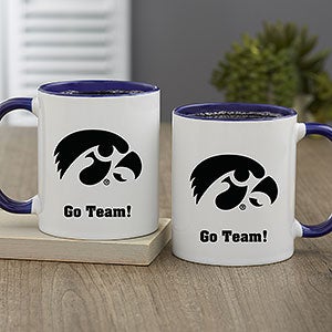 NCAA Iowa Hawkeyes Personalized Coffee Mug 11oz. - Blue - 33039-BL