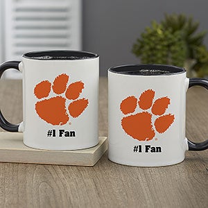 NCAA Clemson Tigers Personalized Coffee Mug 11oz. - Black - 33049-B