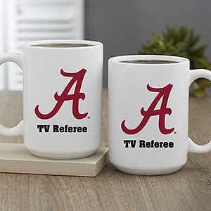 NCAA Alabama Crimson Tide Personalized Coffee Mug 15 oz. - White - 33053-L