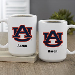 NCAA Auburn Tigers Personalized Coffee Mug 15oz White - 33055-L
