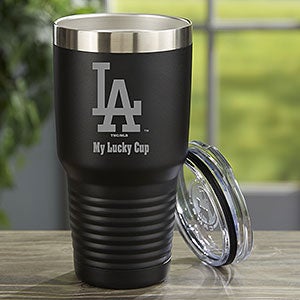 MLB Los Angeles Dodgers Personalized 30 oz. Black Stainless Steel Tumbler - 33103-LB