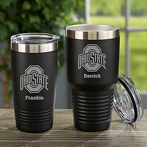 Ohio State Tumbler, Handmade One-of-a-kind glitter 20oz Stainless Steel  tumbler with collapsible metal straw, Perfect Gift for Buckeye Fans