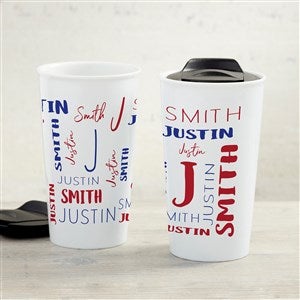 Extra-Large Monogrammed College Tumbler