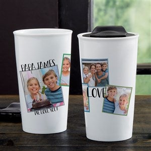 Love Photo Collage Personalized 14 oz. Commuter Travel Mug For Her