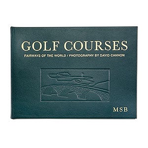 The Golf Courses Personalized Leather Book - 33230D