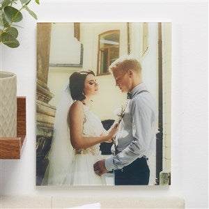 Wedding Personalized Glass Photo Prints - Vertical 8x10 - 33265V-8x10